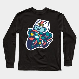 Red and Green Chibi Racer Long Sleeve T-Shirt